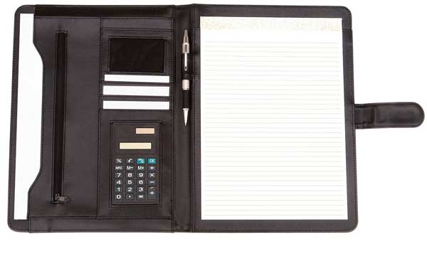 A4 Compendium with Calculator and Closure Flap